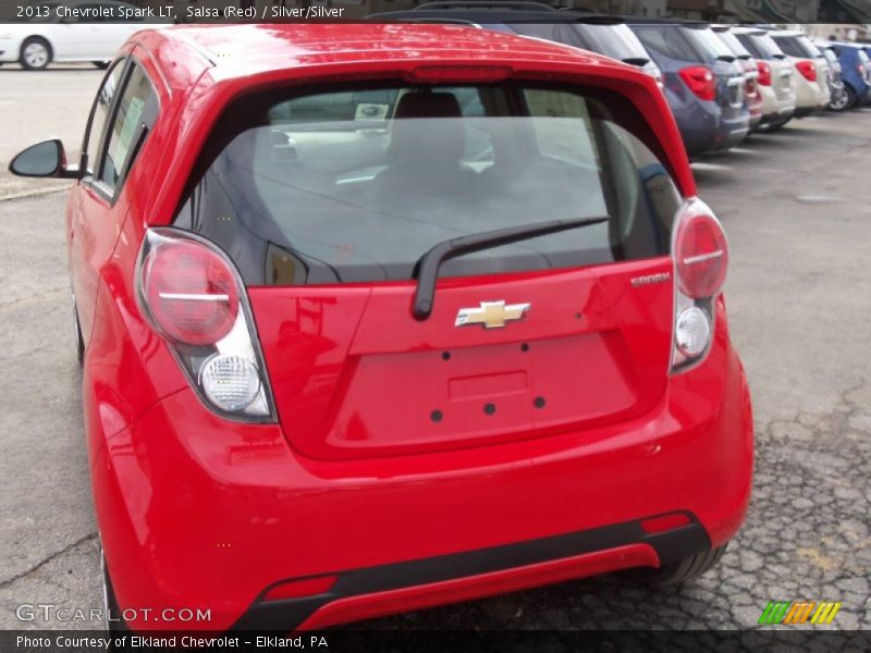Salsa (Red) / Silver/Silver 2013 Chevrolet Spark LT