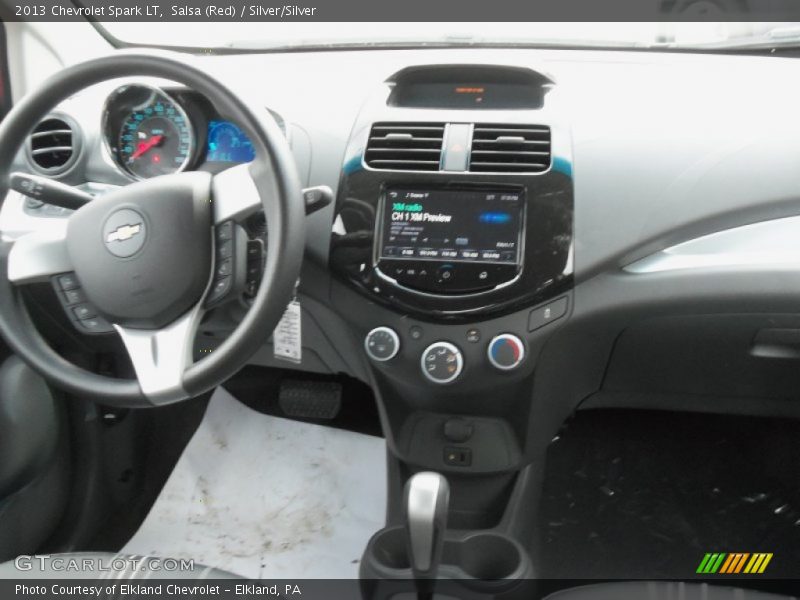Salsa (Red) / Silver/Silver 2013 Chevrolet Spark LT