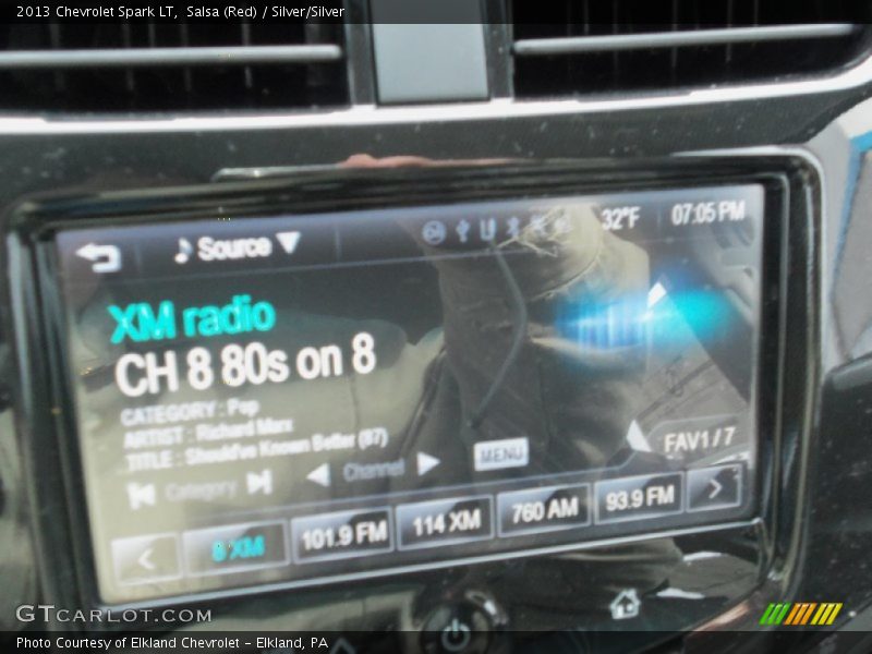 Salsa (Red) / Silver/Silver 2013 Chevrolet Spark LT