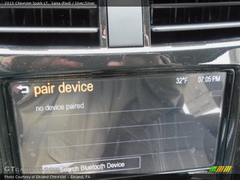 Salsa (Red) / Silver/Silver 2013 Chevrolet Spark LT