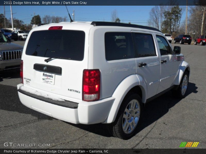 Bright White / Dark Slate Gray 2011 Dodge Nitro Heat