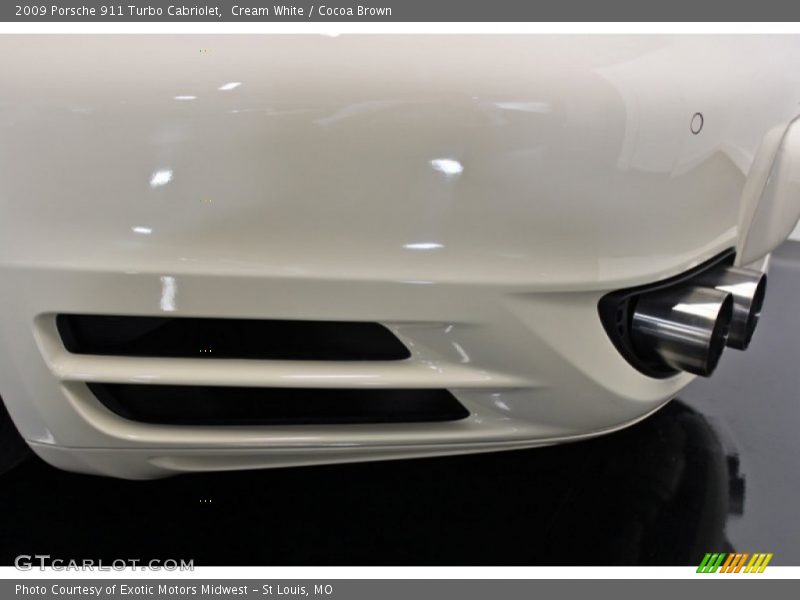 Cream White / Cocoa Brown 2009 Porsche 911 Turbo Cabriolet