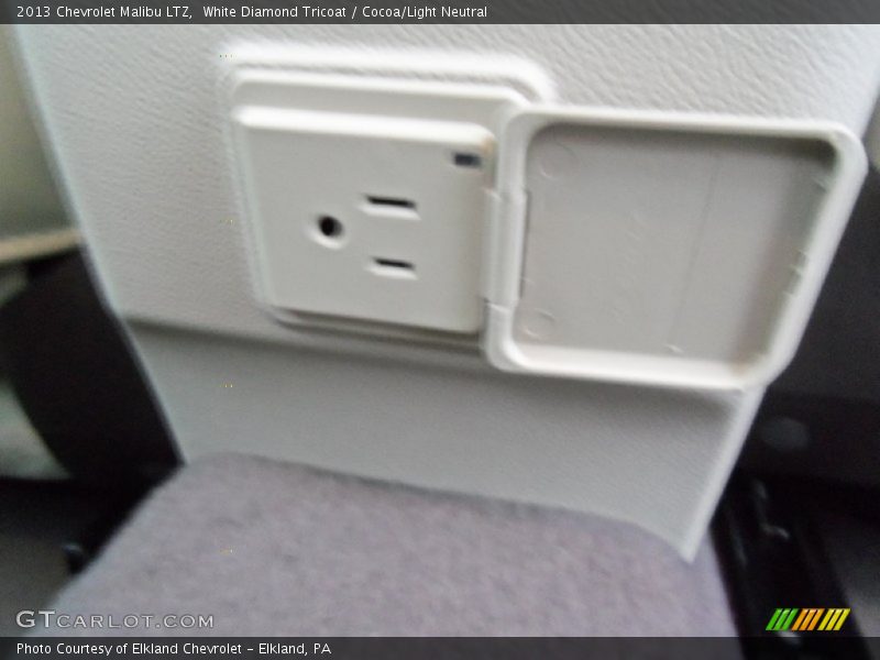 White Diamond Tricoat / Cocoa/Light Neutral 2013 Chevrolet Malibu LTZ