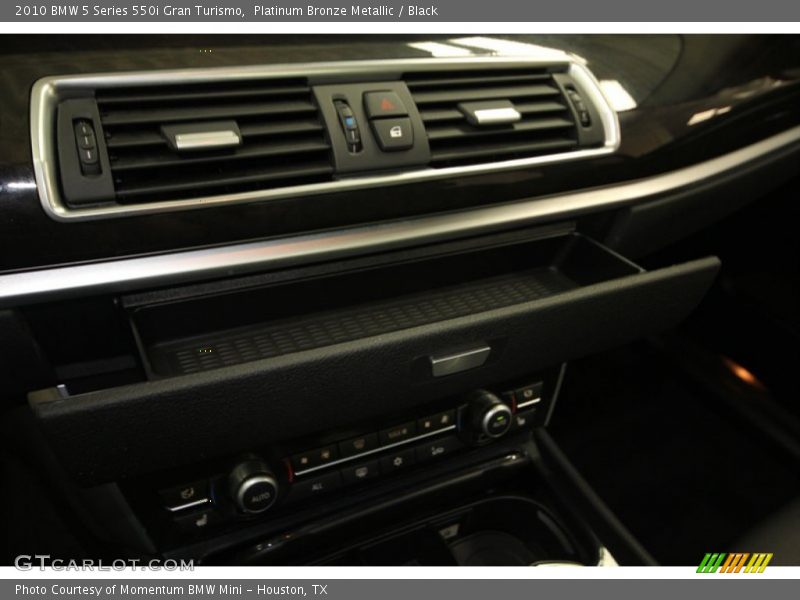 Platinum Bronze Metallic / Black 2010 BMW 5 Series 550i Gran Turismo