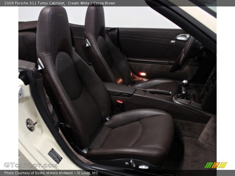 Front Seat of 2009 911 Turbo Cabriolet