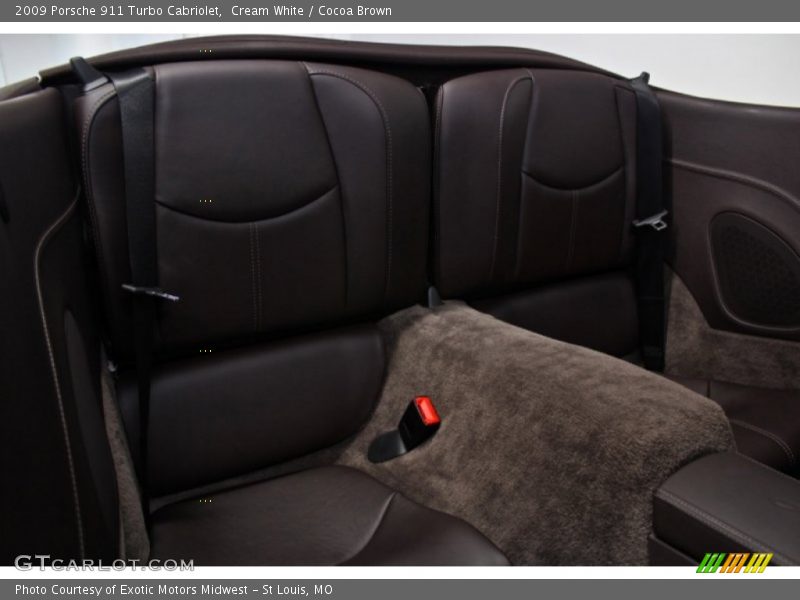 Rear Seat of 2009 911 Turbo Cabriolet
