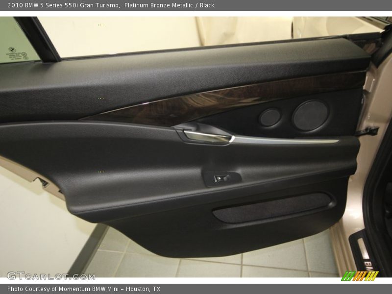 Platinum Bronze Metallic / Black 2010 BMW 5 Series 550i Gran Turismo