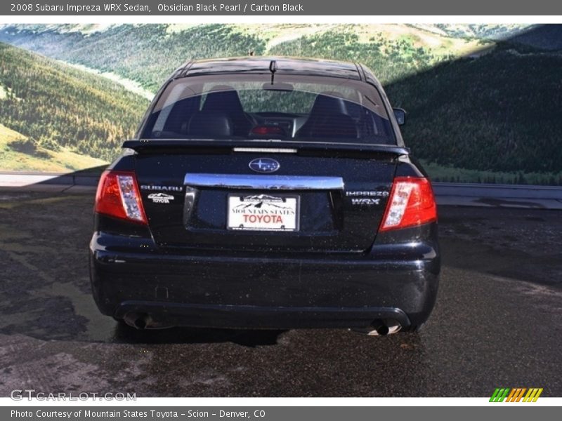 Obsidian Black Pearl / Carbon Black 2008 Subaru Impreza WRX Sedan