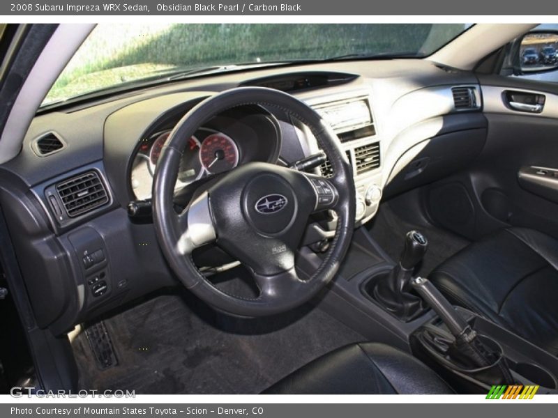 Obsidian Black Pearl / Carbon Black 2008 Subaru Impreza WRX Sedan