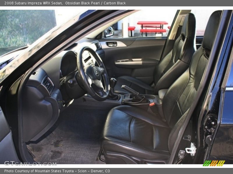 Obsidian Black Pearl / Carbon Black 2008 Subaru Impreza WRX Sedan