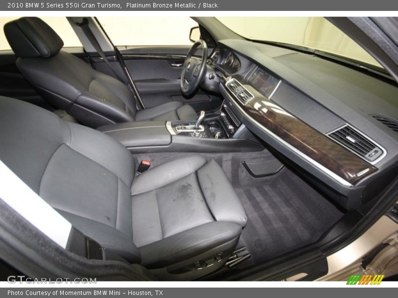 Platinum Bronze Metallic / Black 2010 BMW 5 Series 550i Gran Turismo