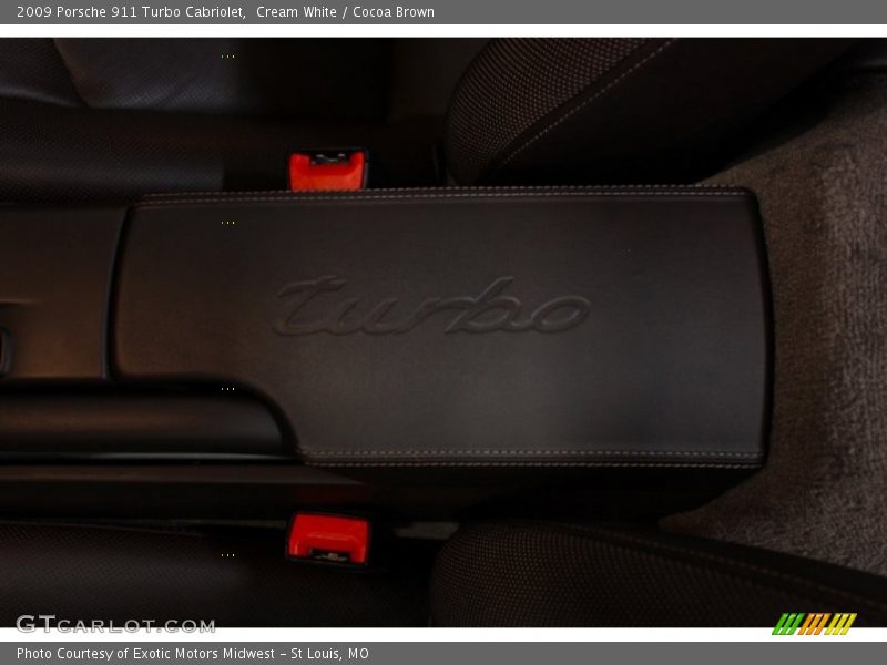 Cream White / Cocoa Brown 2009 Porsche 911 Turbo Cabriolet