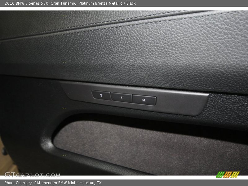 Platinum Bronze Metallic / Black 2010 BMW 5 Series 550i Gran Turismo
