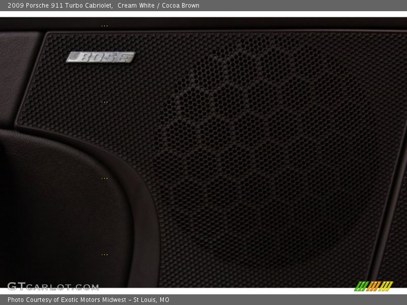 Cream White / Cocoa Brown 2009 Porsche 911 Turbo Cabriolet