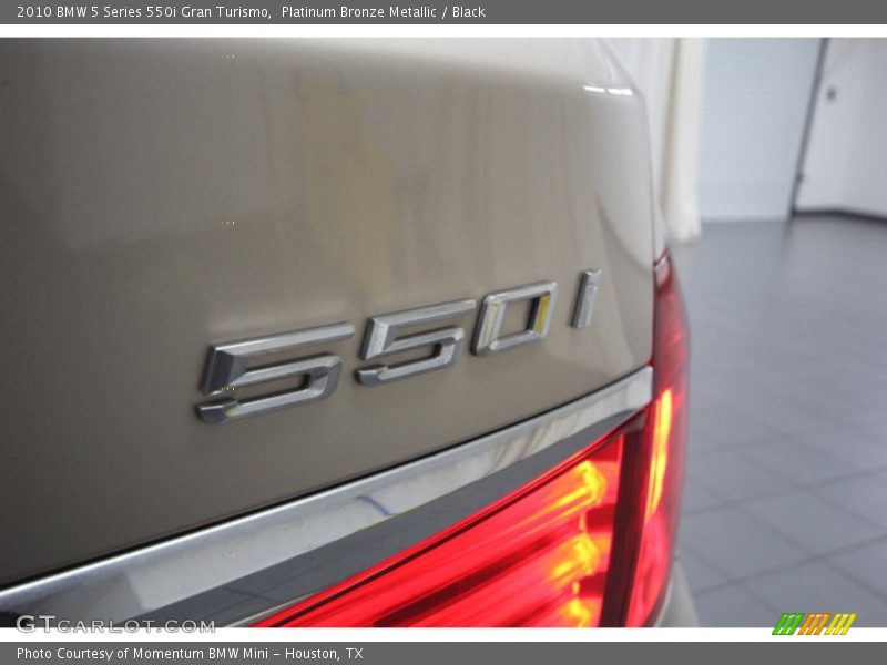 Platinum Bronze Metallic / Black 2010 BMW 5 Series 550i Gran Turismo