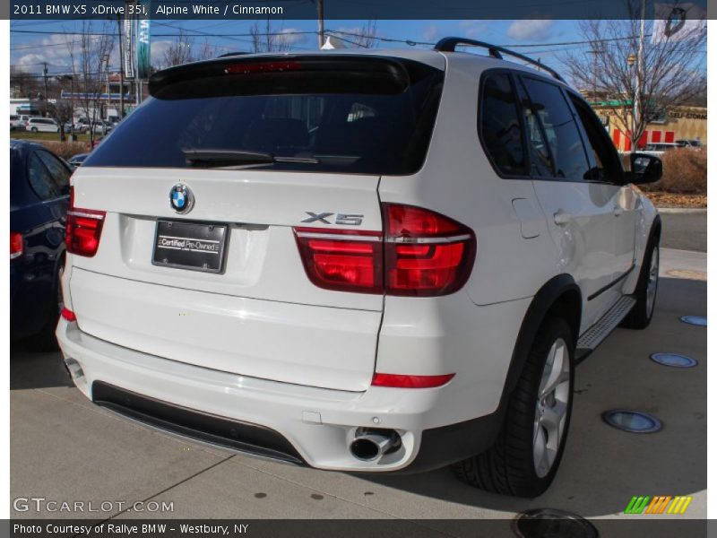 Alpine White / Cinnamon 2011 BMW X5 xDrive 35i