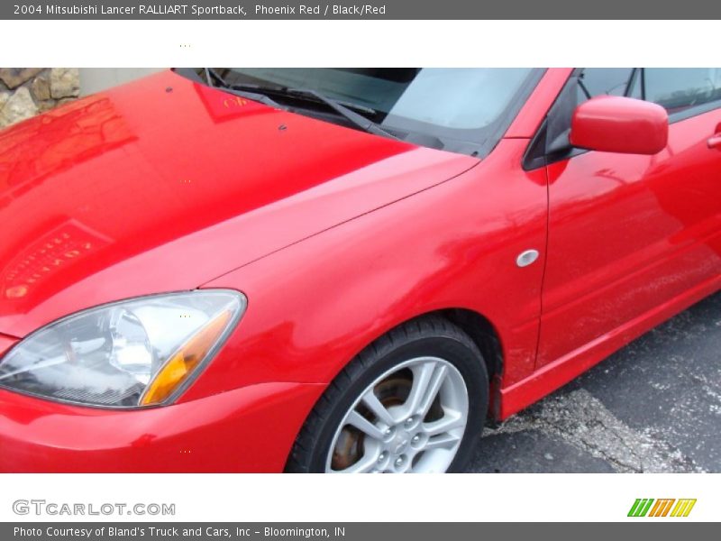 Phoenix Red / Black/Red 2004 Mitsubishi Lancer RALLIART Sportback