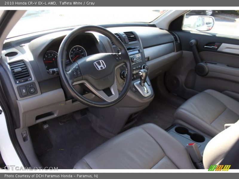 Taffeta White / Gray 2010 Honda CR-V EX-L AWD