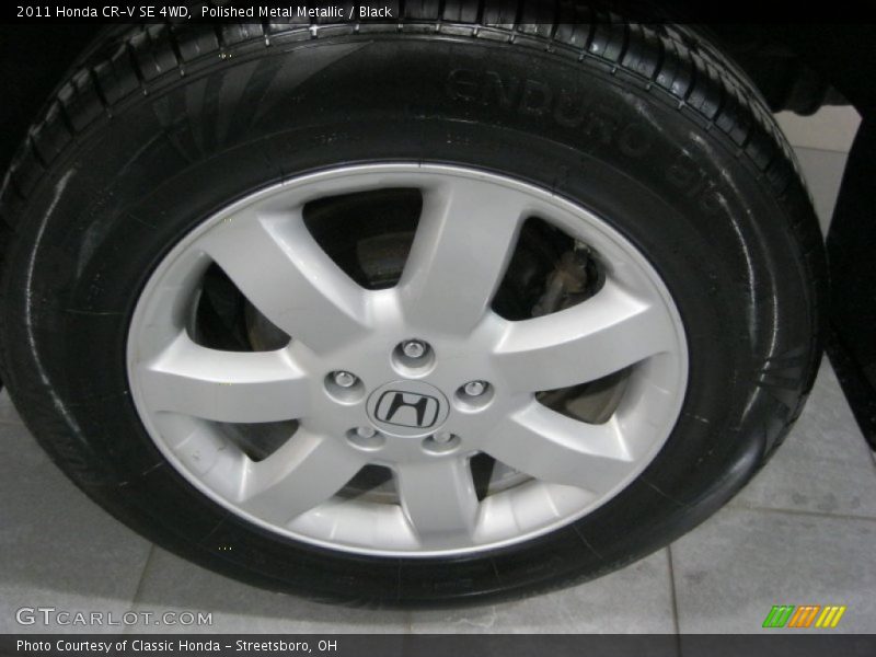 Polished Metal Metallic / Black 2011 Honda CR-V SE 4WD