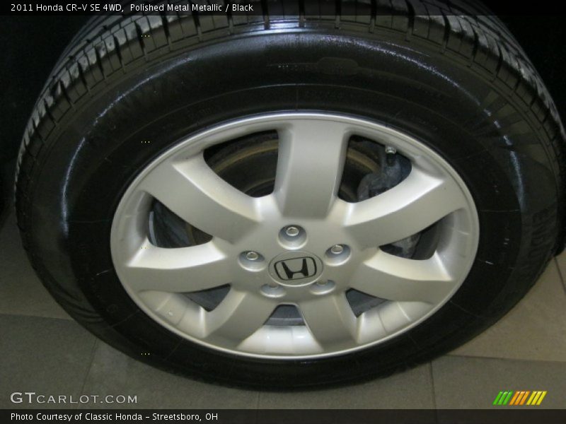 Polished Metal Metallic / Black 2011 Honda CR-V SE 4WD