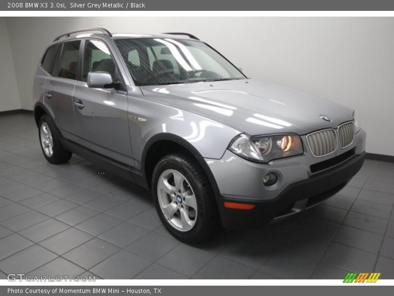 Silver Grey Metallic / Black 2008 BMW X3 3.0si