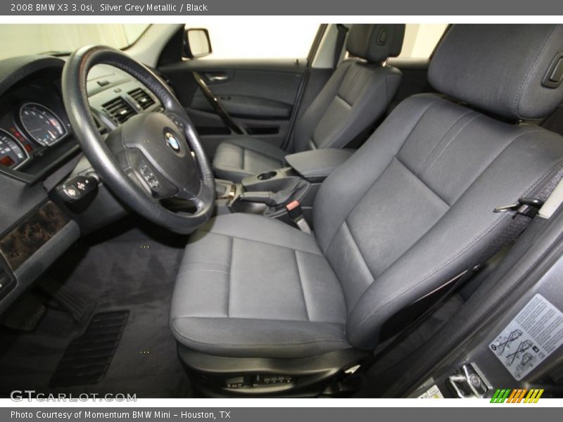 Silver Grey Metallic / Black 2008 BMW X3 3.0si