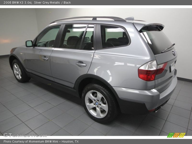 Silver Grey Metallic / Black 2008 BMW X3 3.0si