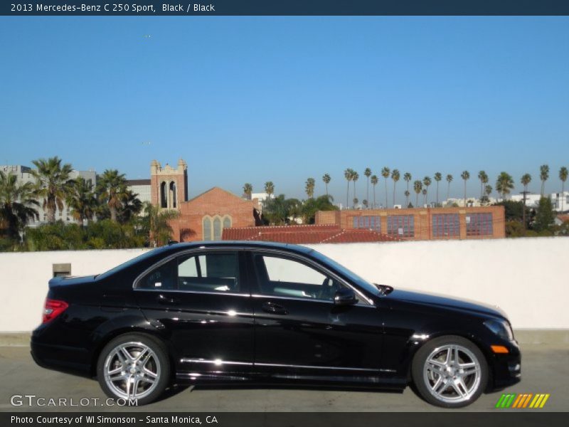 Black / Black 2013 Mercedes-Benz C 250 Sport