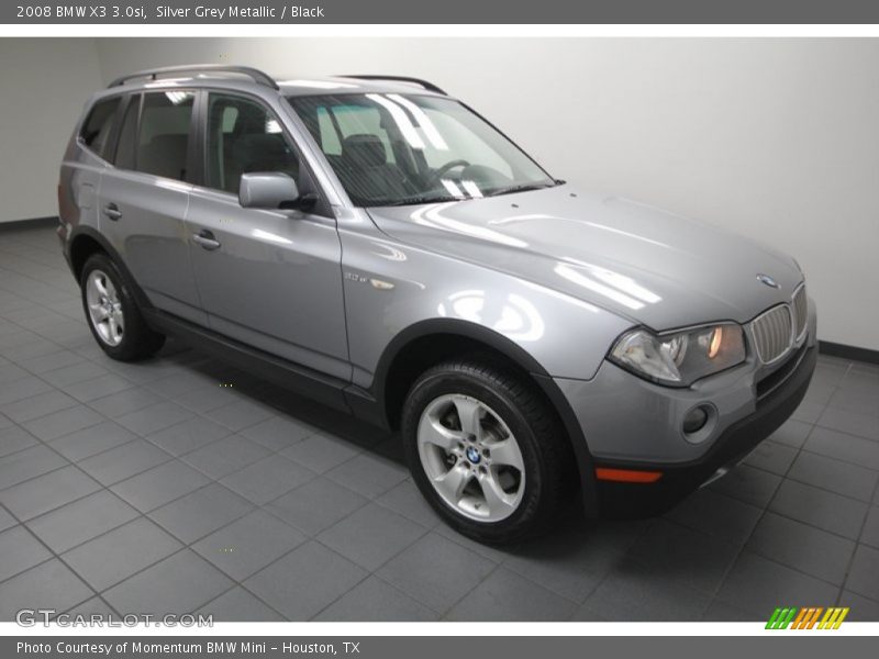 Silver Grey Metallic / Black 2008 BMW X3 3.0si