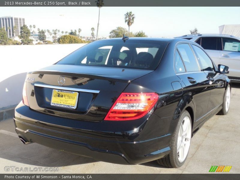 Black / Black 2013 Mercedes-Benz C 250 Sport