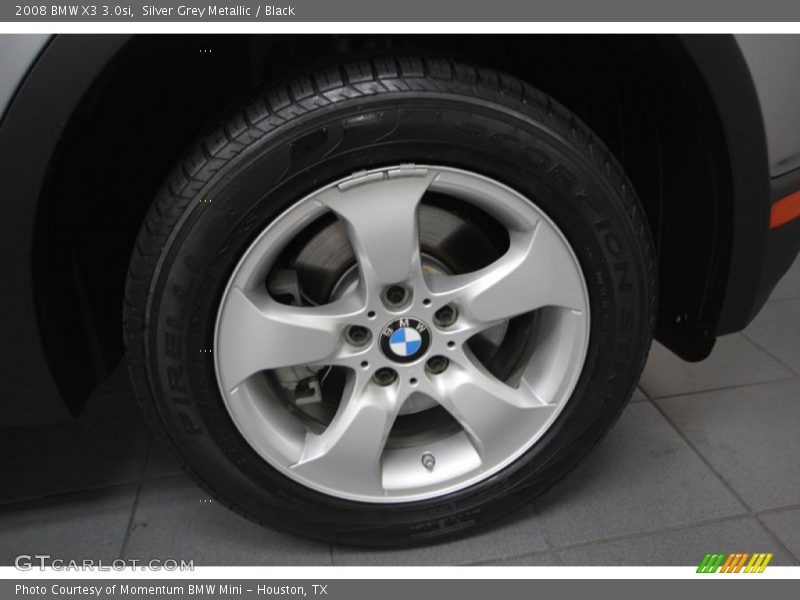 Silver Grey Metallic / Black 2008 BMW X3 3.0si