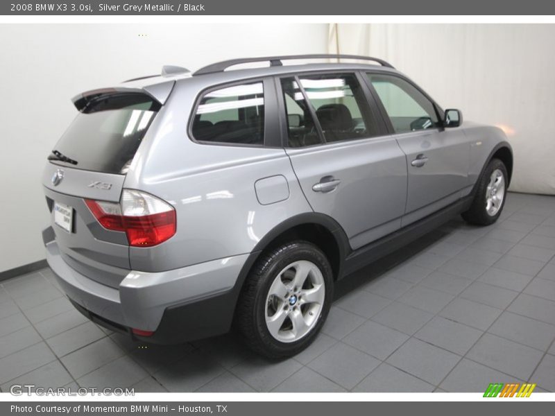 Silver Grey Metallic / Black 2008 BMW X3 3.0si