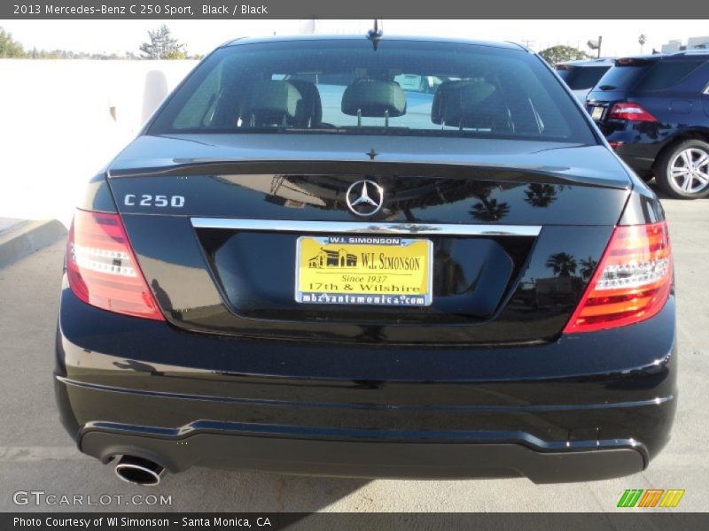 Black / Black 2013 Mercedes-Benz C 250 Sport