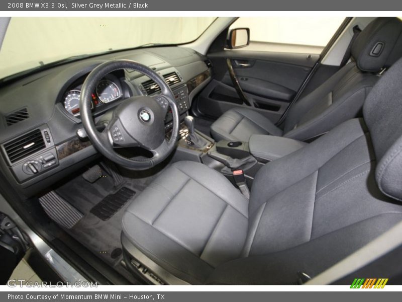 Silver Grey Metallic / Black 2008 BMW X3 3.0si