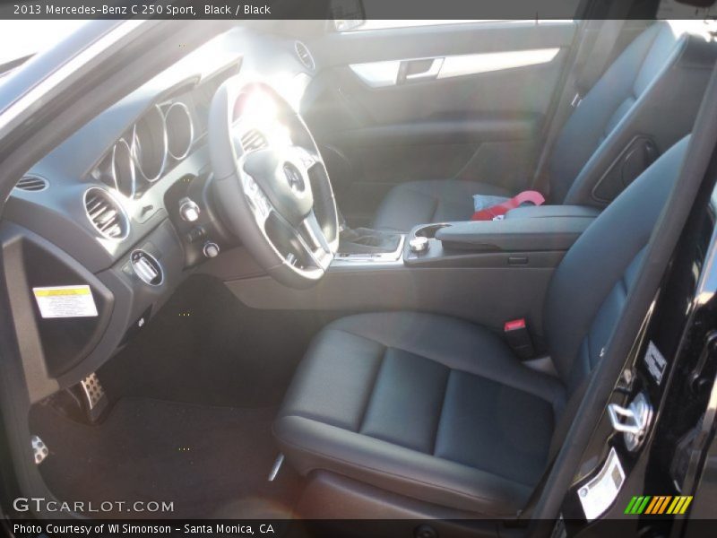 Black / Black 2013 Mercedes-Benz C 250 Sport