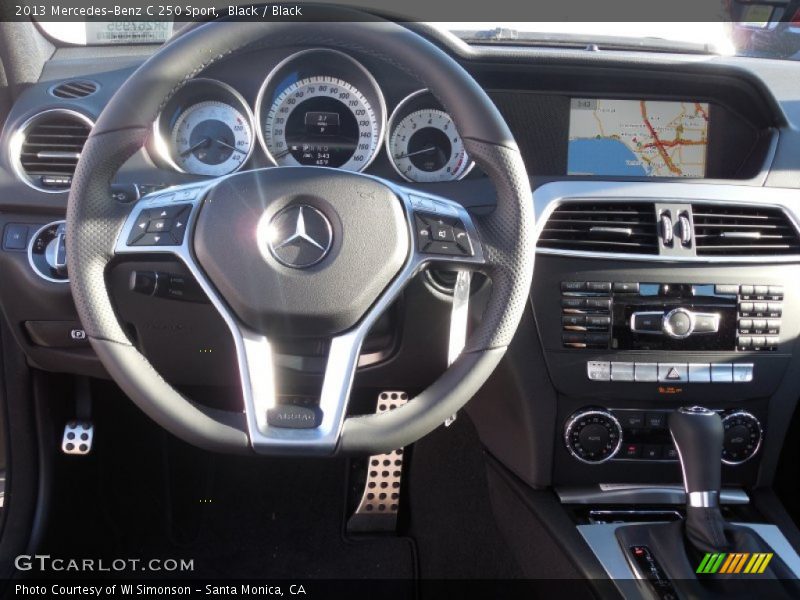 Black / Black 2013 Mercedes-Benz C 250 Sport