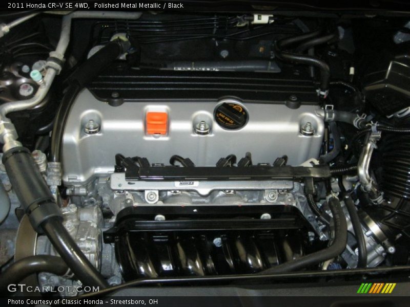 Polished Metal Metallic / Black 2011 Honda CR-V SE 4WD