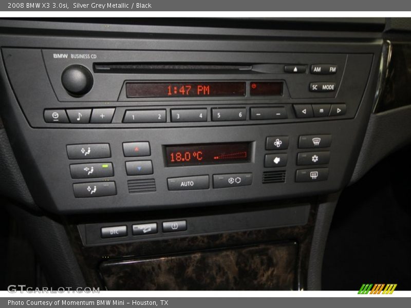 Silver Grey Metallic / Black 2008 BMW X3 3.0si