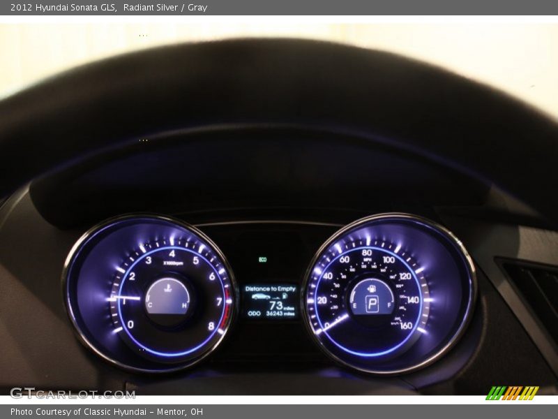 Radiant Silver / Gray 2012 Hyundai Sonata GLS