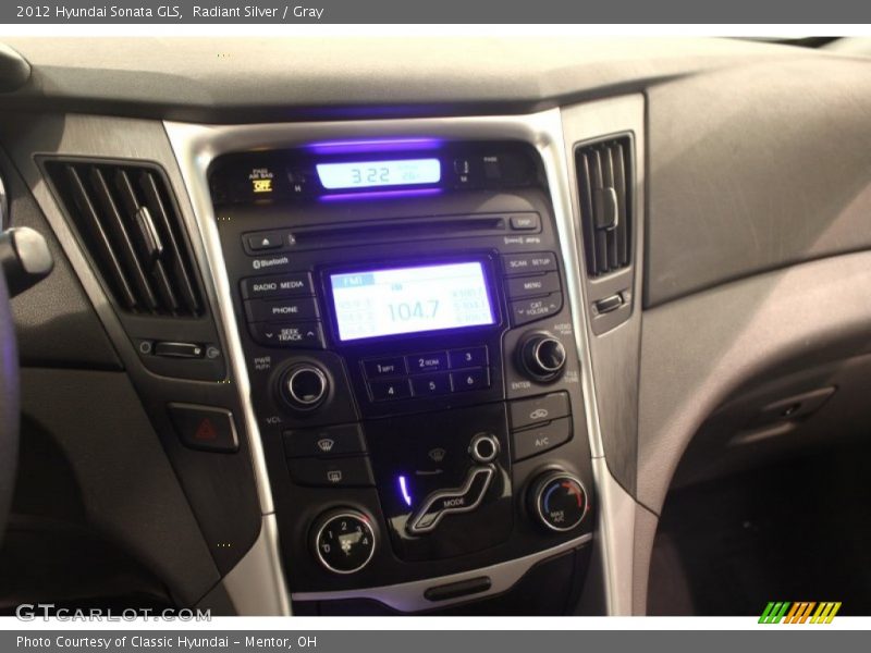 Radiant Silver / Gray 2012 Hyundai Sonata GLS