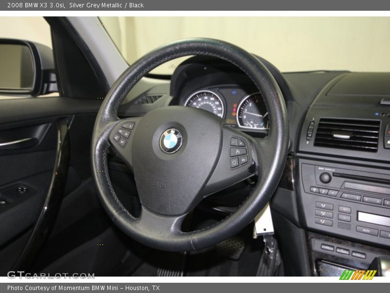 Silver Grey Metallic / Black 2008 BMW X3 3.0si