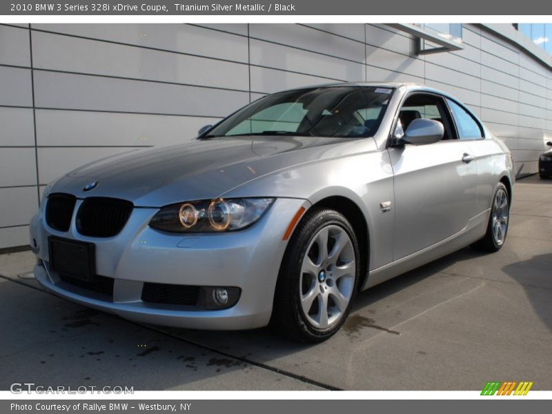Titanium Silver Metallic / Black 2010 BMW 3 Series 328i xDrive Coupe