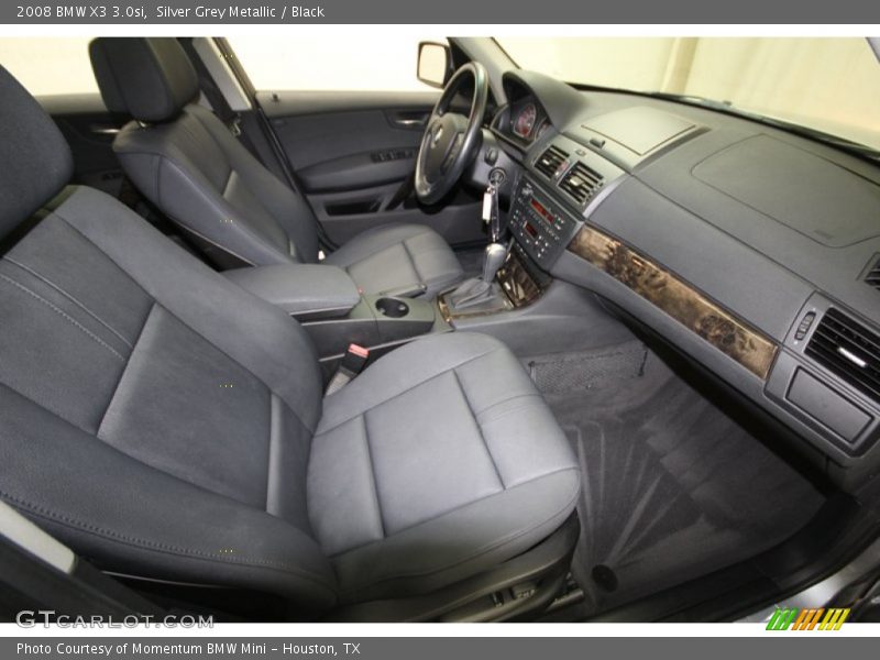 Silver Grey Metallic / Black 2008 BMW X3 3.0si