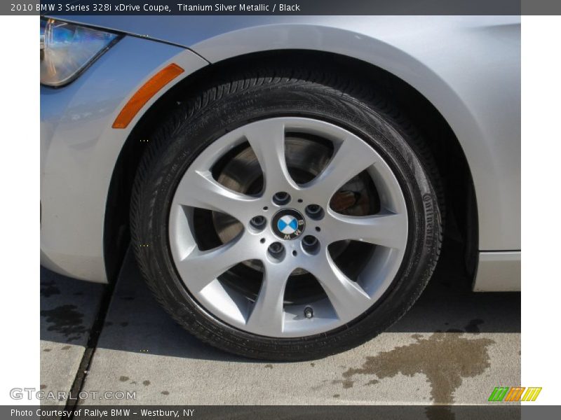 Titanium Silver Metallic / Black 2010 BMW 3 Series 328i xDrive Coupe