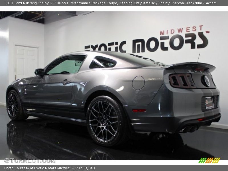 Sterling Gray Metallic / Shelby Charcoal Black/Black Accent 2013 Ford Mustang Shelby GT500 SVT Performance Package Coupe