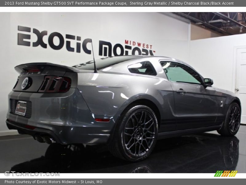 Sterling Gray Metallic / Shelby Charcoal Black/Black Accent 2013 Ford Mustang Shelby GT500 SVT Performance Package Coupe