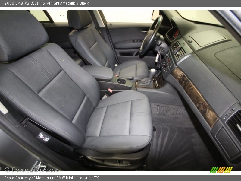 Silver Grey Metallic / Black 2008 BMW X3 3.0si