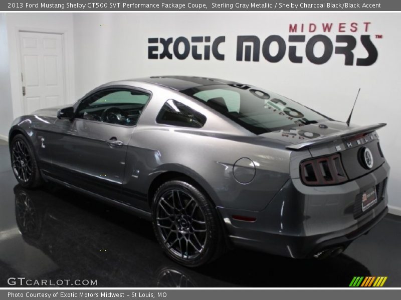 Sterling Gray Metallic / Shelby Charcoal Black/Black Accent 2013 Ford Mustang Shelby GT500 SVT Performance Package Coupe