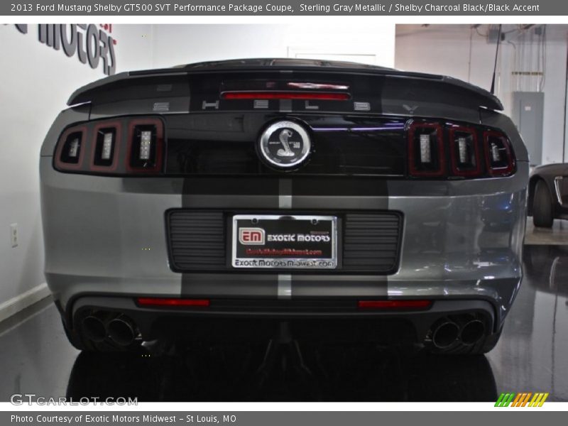 Sterling Gray Metallic / Shelby Charcoal Black/Black Accent 2013 Ford Mustang Shelby GT500 SVT Performance Package Coupe