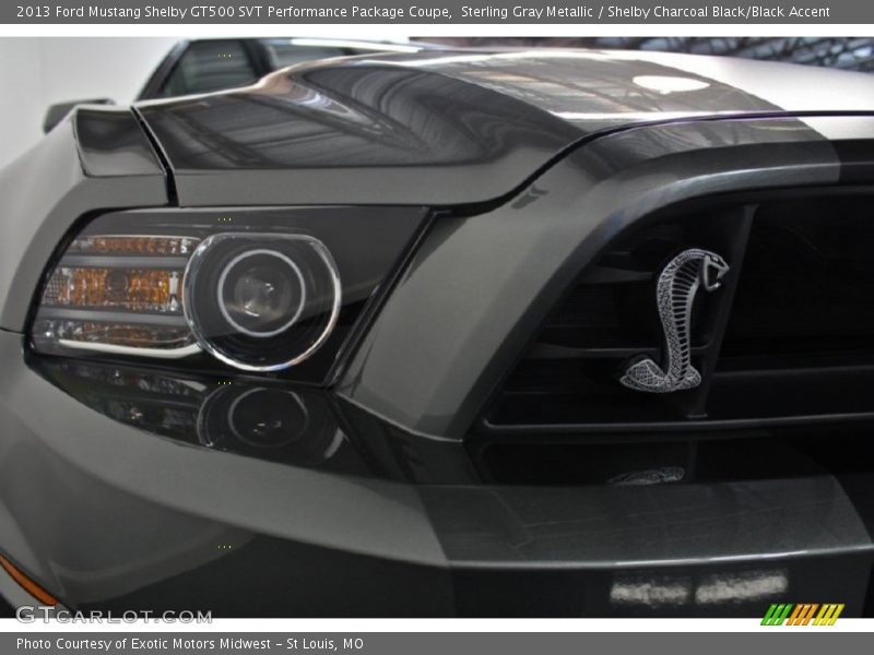 Sterling Gray Metallic / Shelby Charcoal Black/Black Accent 2013 Ford Mustang Shelby GT500 SVT Performance Package Coupe